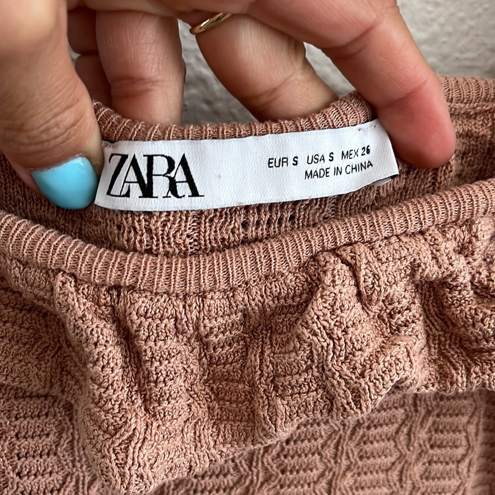 ZARA knit top women’s size small